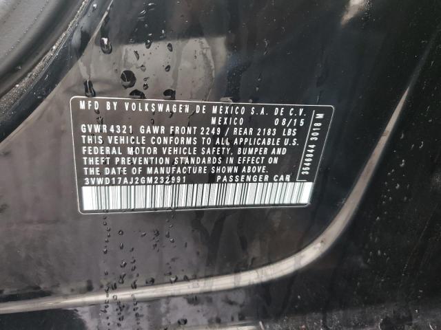 2016 VOLKSWAGEN JETTA SPOR - 3VWD17AJ2GM232991