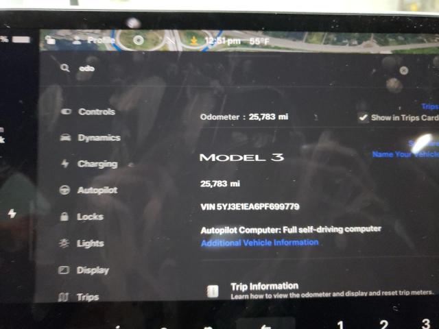 2023 TESLA MODEL 3 - 5YJ3E1EA6PF699779