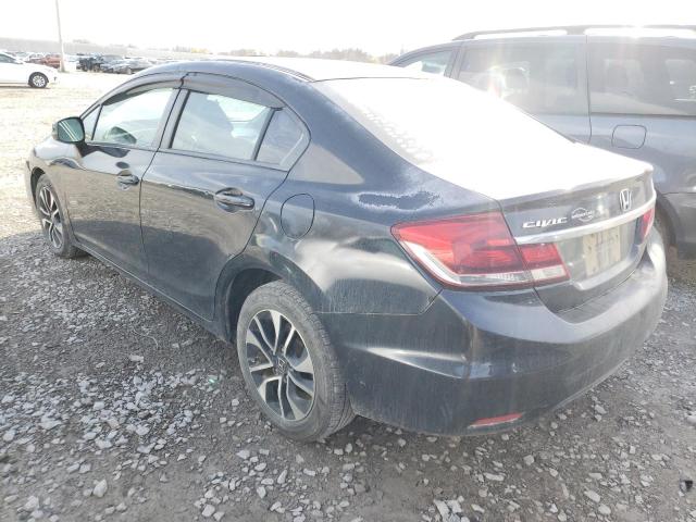 HONDA CIVIC EX 2013 black  gas 2HGFB2F85DH526477 photo #3