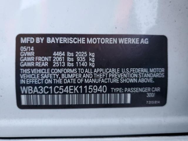 VIN WBA3C1C54EK115940 2014 BMW 3 SERIES no.12