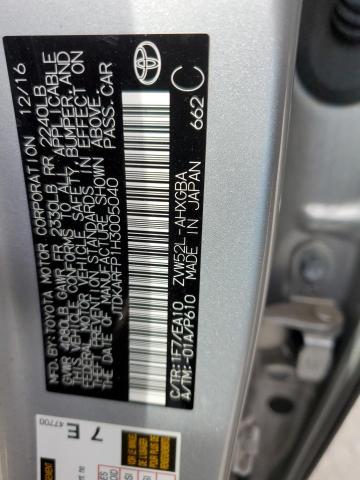 2017 TOYOTA PRIUS PRIM - JTDKARFP1H3005040
