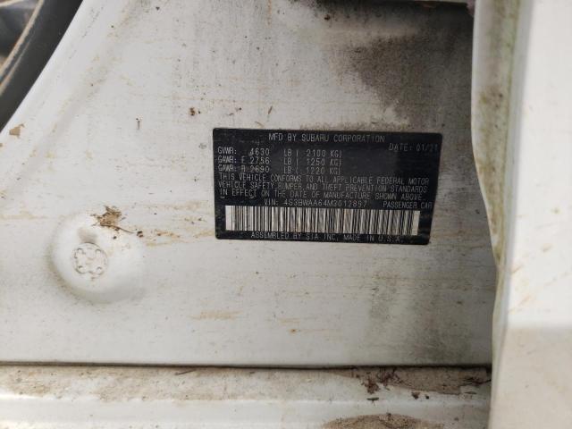 2021 SUBARU LEGACY 4S3BWAA64M3012897
