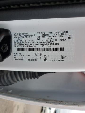 2017 FORD F150 SUPER - 1FTEW1EF3HKD44168