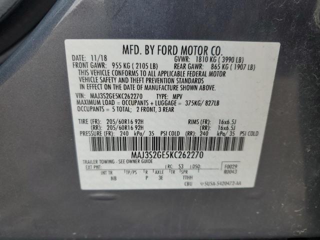 2019 FORD ECOSPORT S - MAJ3S2GE5KC262270