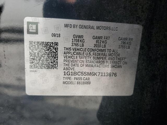2019 CHEVROLET CRUZE LS - 1G1BC5SM6K7113676