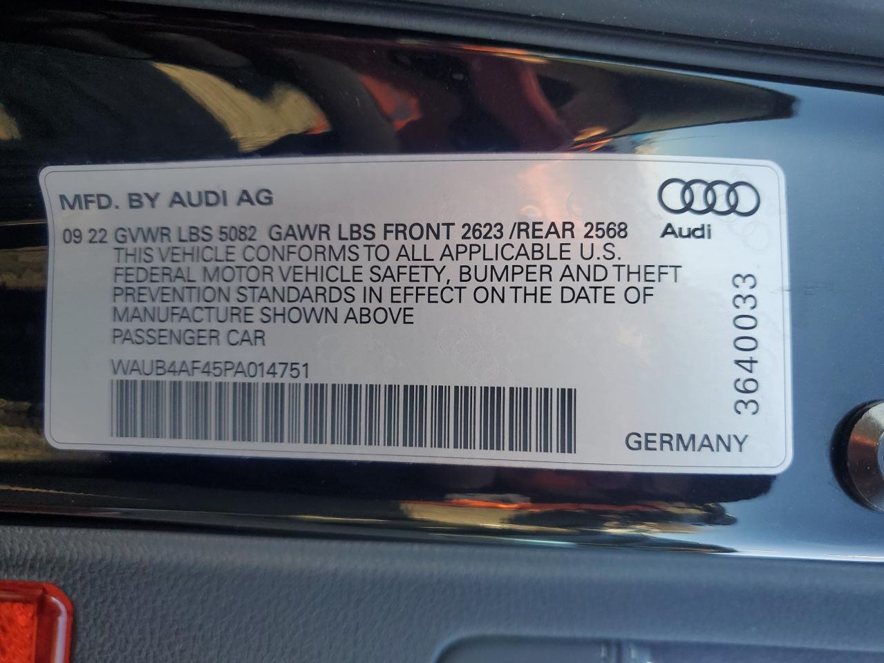 Lot #3030562830 2023 AUDI S4 PREMIUM