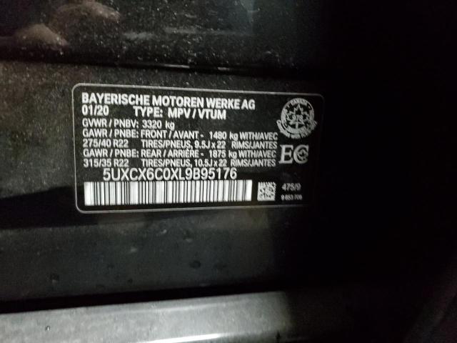2020 BMW X7 M50I 5UXCX6C0XL9B95176