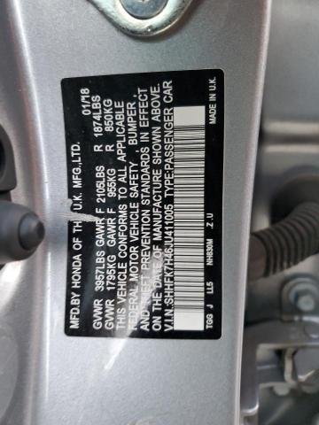 2018 HONDA CIVIC SPOR - SHHFK7H46JU411005