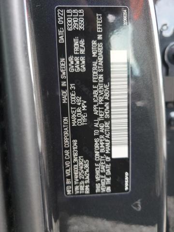 2022 VOLVO XC90 T8 RE - YV4H600L3N1831048