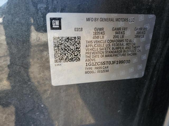 2018 CHEVROLET MALIBU LS - 1G1ZC5ST0JF199030