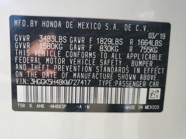 2019 HONDA FIT LX - 3HGGK5H48KM727417