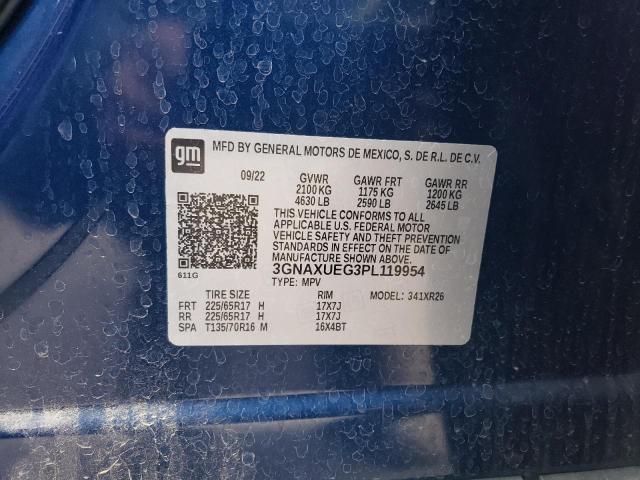 2023 CHEVROLET EQUINOX LT - 3GNAXUEG3PL119954