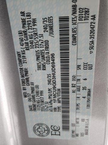 2017 FORD ESCAPE SE - 1FMCU9GD3HUD69496