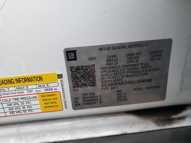 2017 BUICK ENCLAVE - 5GAKRAKDXHJ354068