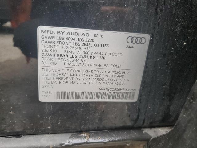 2017 AUDI Q3 PRESTIG WA1GCCFS0HR006298