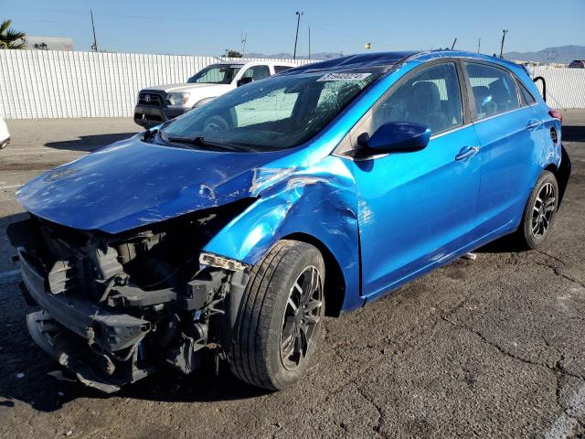 HYUNDAI ELANTRA GT 2017 blue hatchbac gas KMHD35LH7HU371941 photo #1