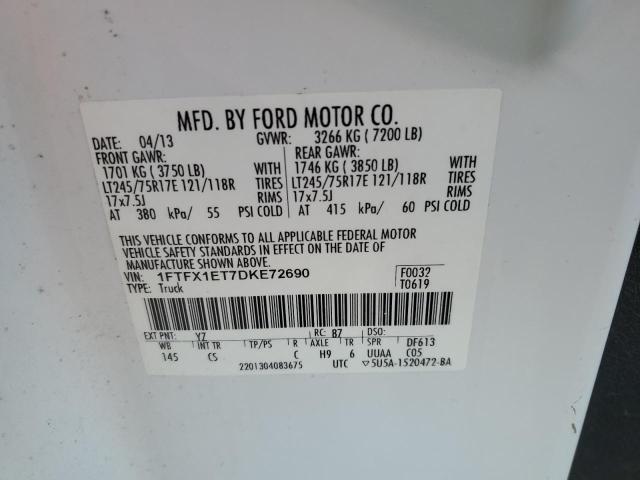 VIN 1FTFX1ET7DKE72690 2013 FORD F-150 no.12