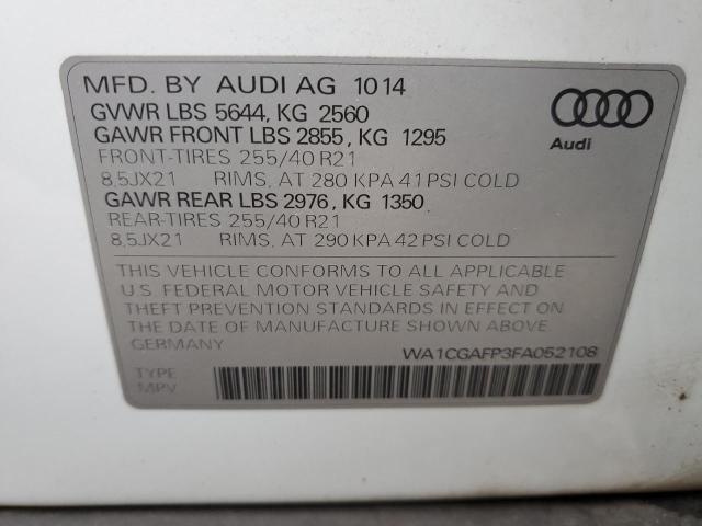 2015 AUDI SQ5 PREMIU - WA1CGAFP3FA052108