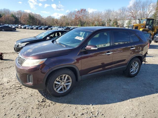 KIA SORENTO LX 2015 burgundy  gas 5XYKT3A64FG643362 photo #1