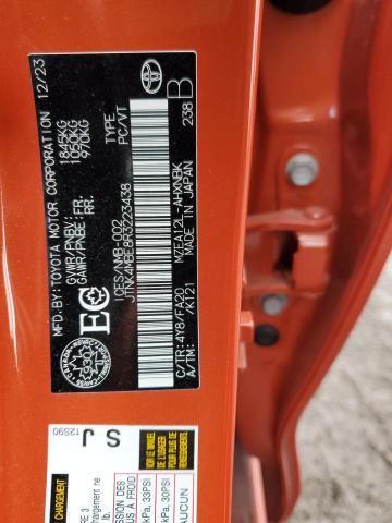 2024 TOYOTA COROLLA N JTNK4MBE8R3223438