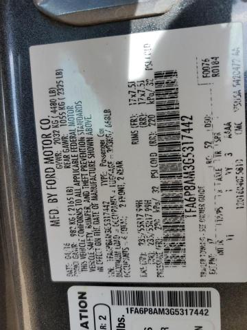2016 FORD MUSTANG - 1FA6P8AM3G5317442