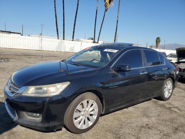 HONDA ACCORD EXL 2015 black  gas 1HGCR2F80FA150707 photo #1