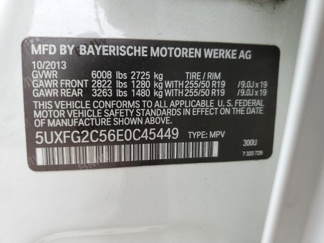 VIN 5UXFG2C56E0C45449 2014 BMW X6 no.13