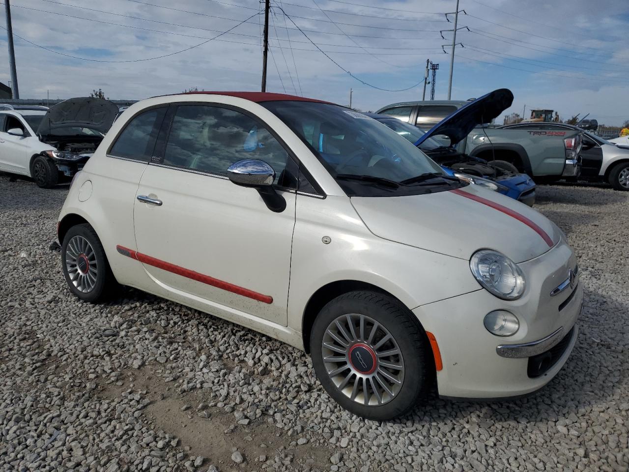 Lot #2952605260 2013 FIAT 500 LOUNGE