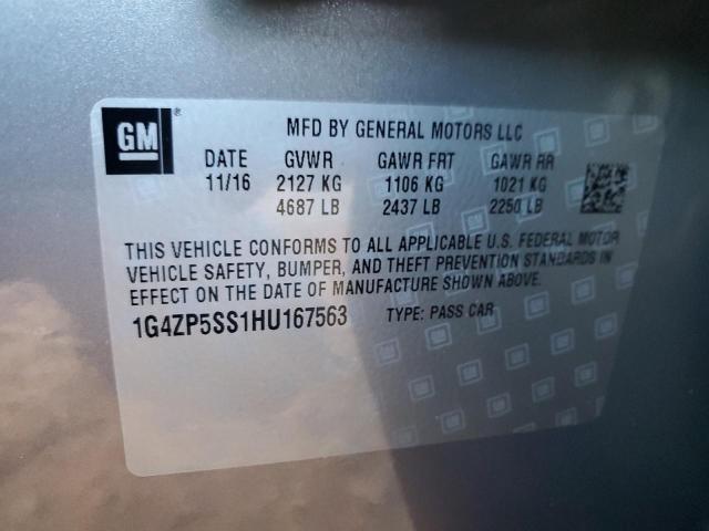 VIN 1G4ZP5SS1HU167563 2017 BUICK LACROSSE no.12