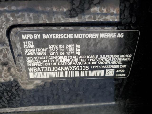 2022 BMW 540 XI - WBA73BJ04NWX56335