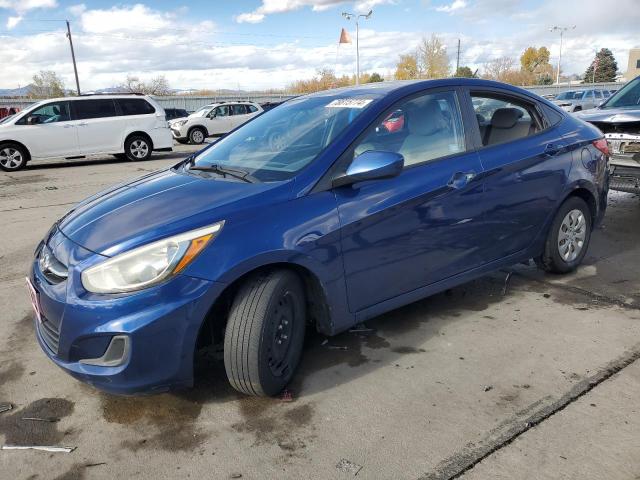 HYUNDAI ACCENT GLS 2015 blue  gas KMHCT4AE2FU817960 photo #1