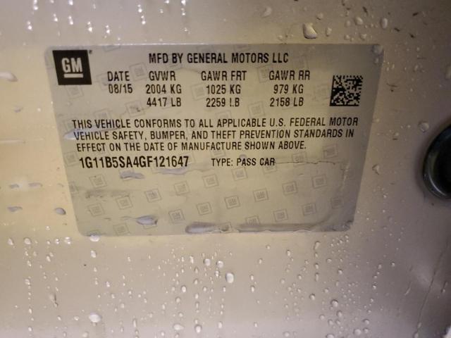 VIN 1G11B5SA4GF121647 2016 CHEVROLET MALIBU no.12