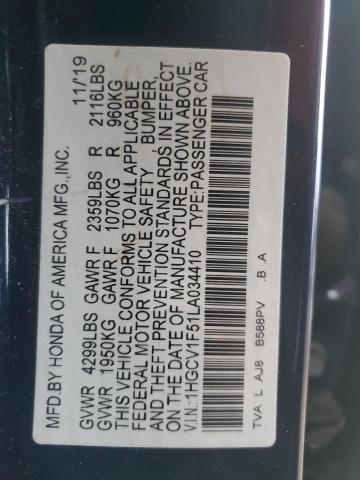 2020 HONDA ACCORD EXL - 1HGCV1F51LA034410