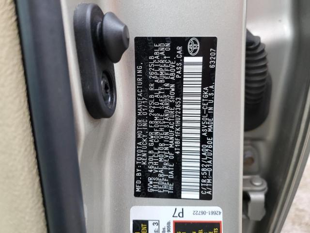 2017 TOYOTA CAMRY LE - 4T1BF1FK1HU723653