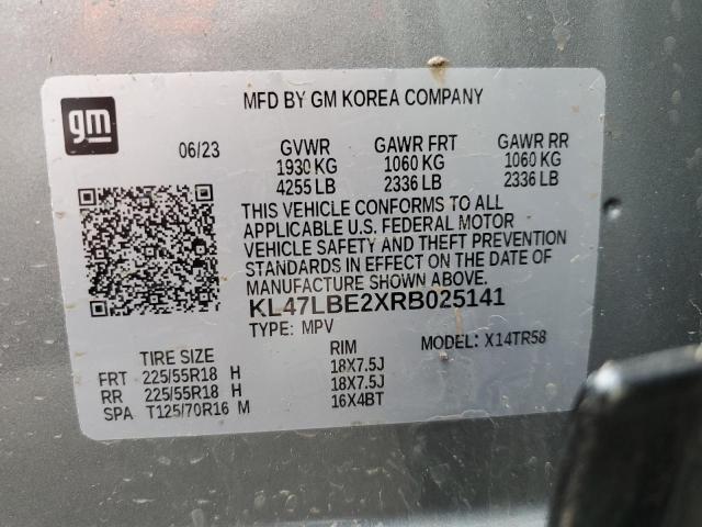 VIN KL47LBE2XRB025141 2024 BUICK ENVISTA SP no.13