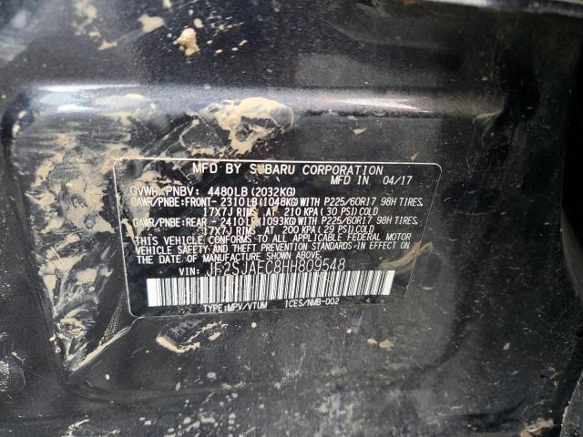 2017 SUBARU FORESTER 2 - JF2SJAEC8HH809548