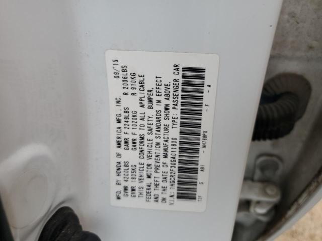 VIN 1HGCR2F30GA011800 2016 Honda Accord, LX no.13