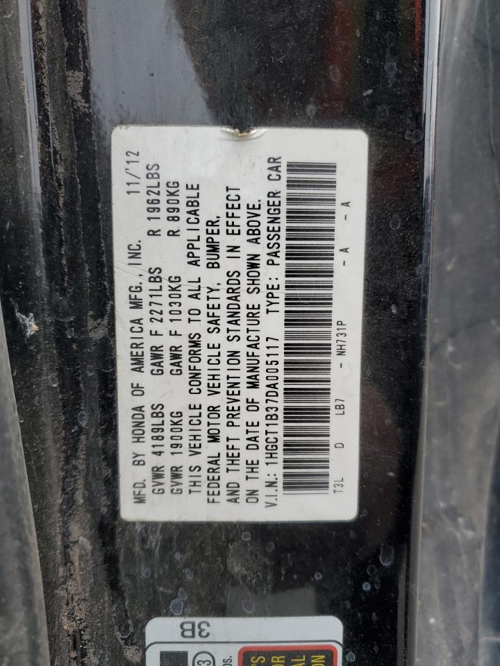 Lot #2989338729 2013 HONDA ACCORD LX-