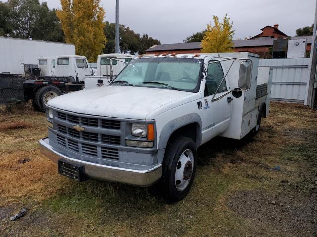 CHEVROLET GMT-400 C3 1995 white chassis diesel 1GBKC34F7SJ110867 photo #1