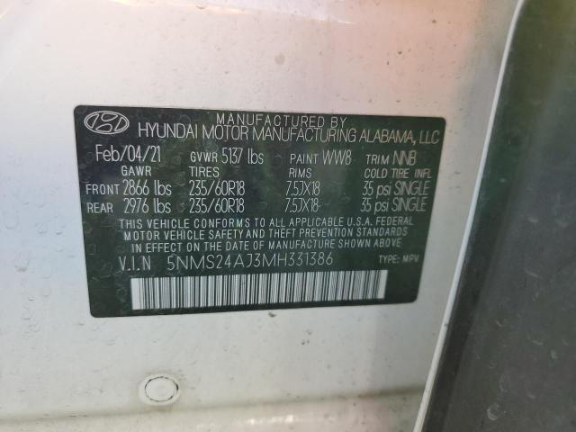 2021 HYUNDAI SANTA FE S - 5NMS24AJ3MH331386