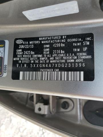 VIN 5XXGN4A7XDG231396 2013 KIA Optima, EX no.12