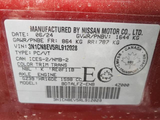 2024 NISSAN VERSA SV - 3N1CN8EV5RL912028