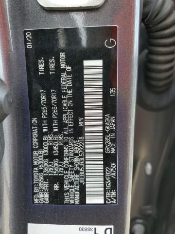 2020 TOYOTA 4RUNNER SR - JTEBU5JR3L5792218