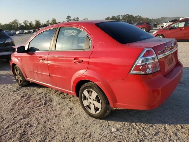 CHEVROLET AVEO BASE 2008 red  gas KL1TD56648B143759 photo #3