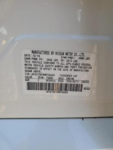2017 INFINITI Q50 PREMIU - JN1EV7AP9HM734445