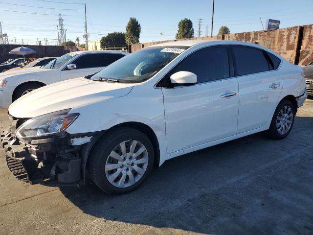 NISSAN SENTRA S 2017 white  gas 3N1AB7AP7HY275565 photo #1