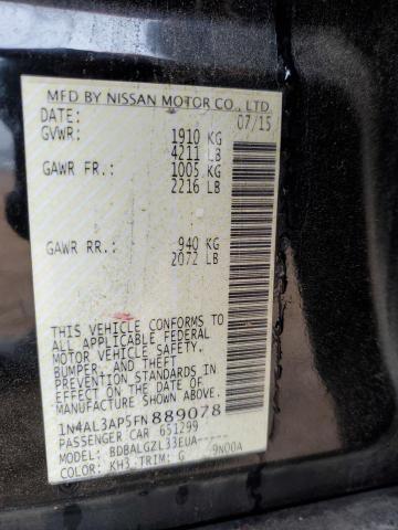 2015 NISSAN ALTIMA 2.5 - 1N4AL3AP5FN889078