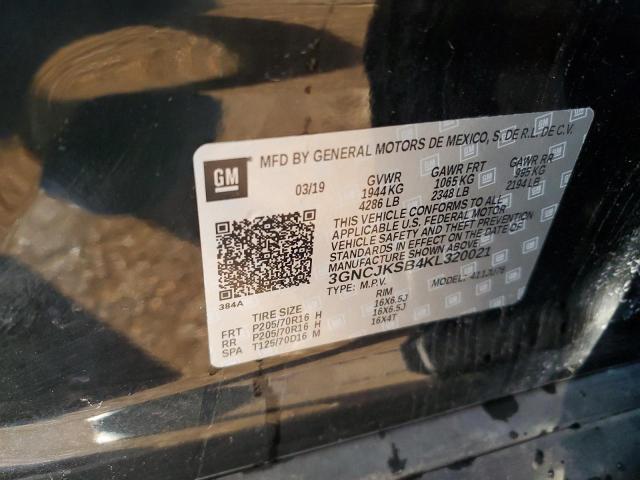 VIN 3GNCJKSB4KL320021 2019 CHEVROLET TRAX no.12