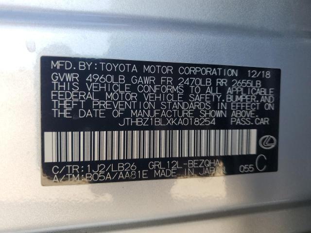 2019 LEXUS GS 350 BAS - JTHBZ1BLXKA018254