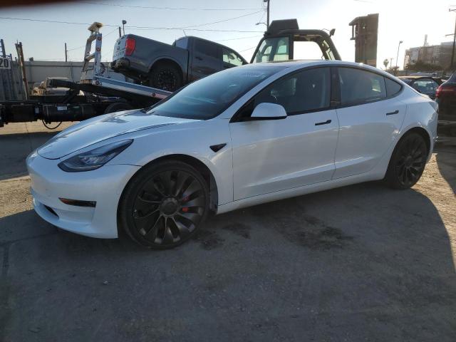 TESLA MODEL 3 2021 white  electric 5YJ3E1EC4MF988446 photo #1